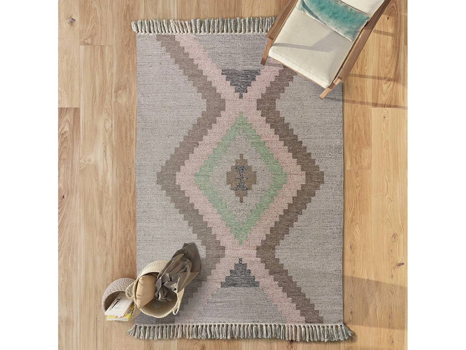 Tappeto interno - etnico - multicolore - 120 x 170 cm - CHANDIA