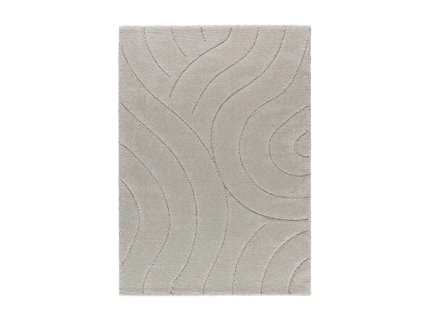 Tappeto interno - shaggy - argento - 160 x 230 cm - MOLIER