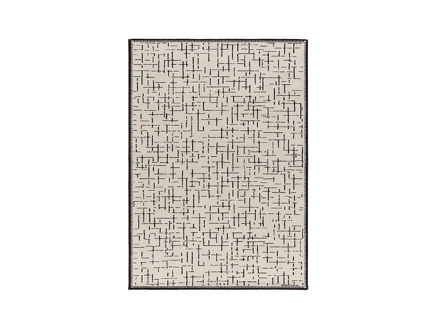 Alfombra interior  - abstracto - blanco - 200 x 290 cm - RETRO