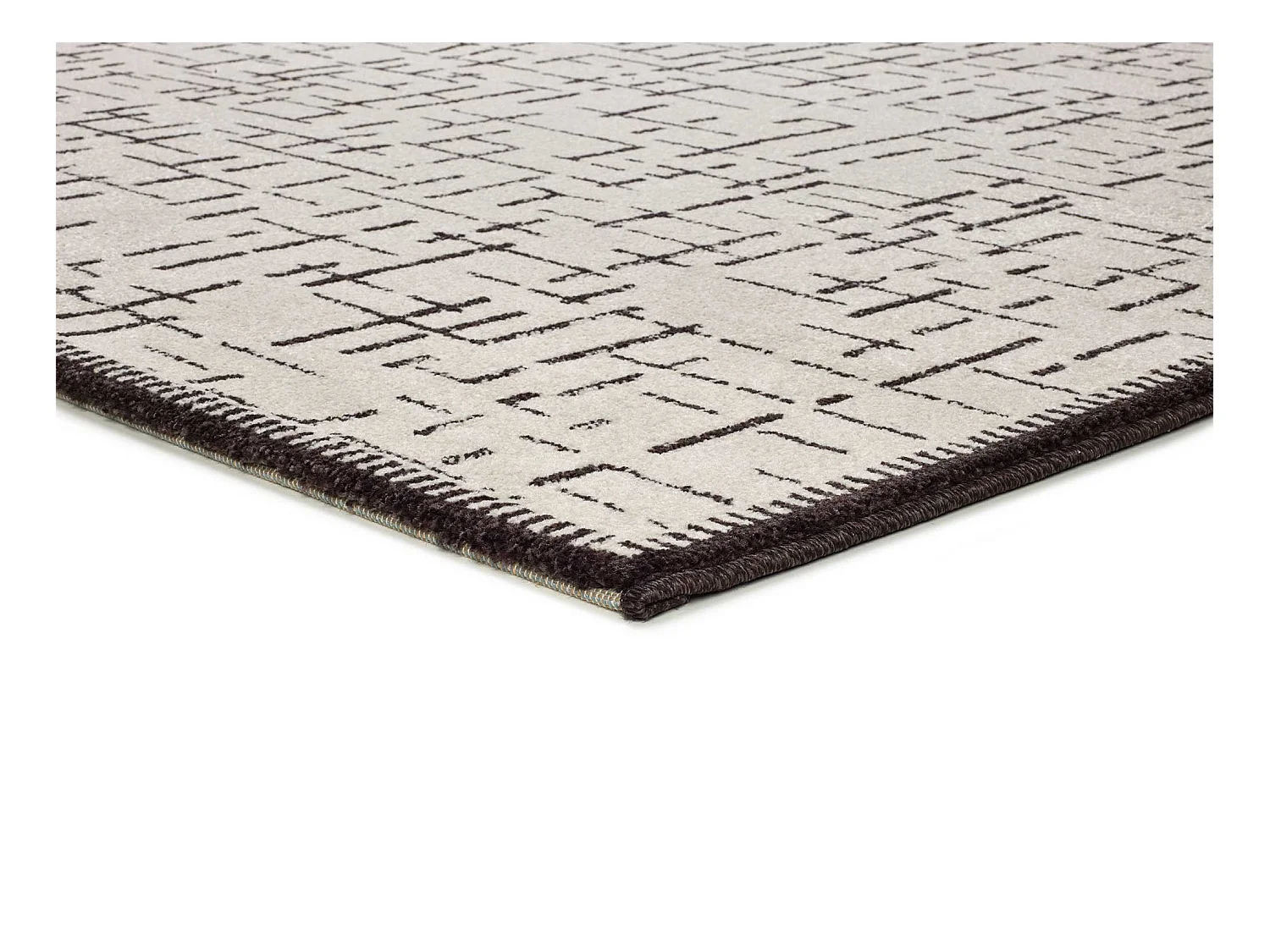 Alfombra interior  - abstracto - blanco - 200 x 290 cm - RETRO