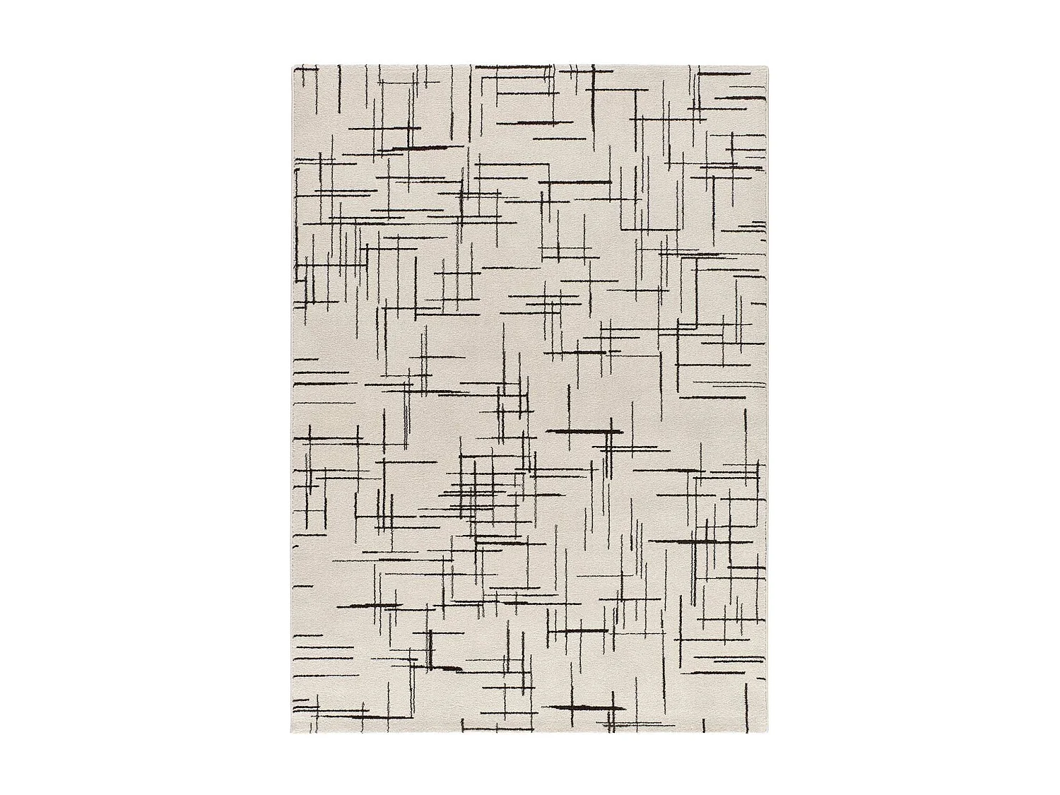 Alfombra interior  - abstracto - blanco - 160 x 230 cm - RETRO