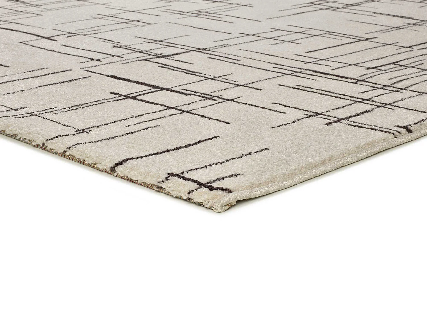 Alfombra interior  - abstracto - blanco - 160 x 230 cm - RETRO