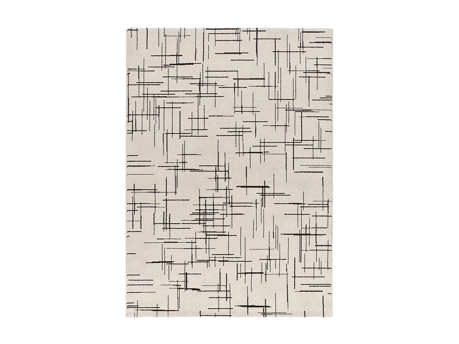 Alfombra interior  - abstracto - blanco - 160 x 230 cm - RETRO