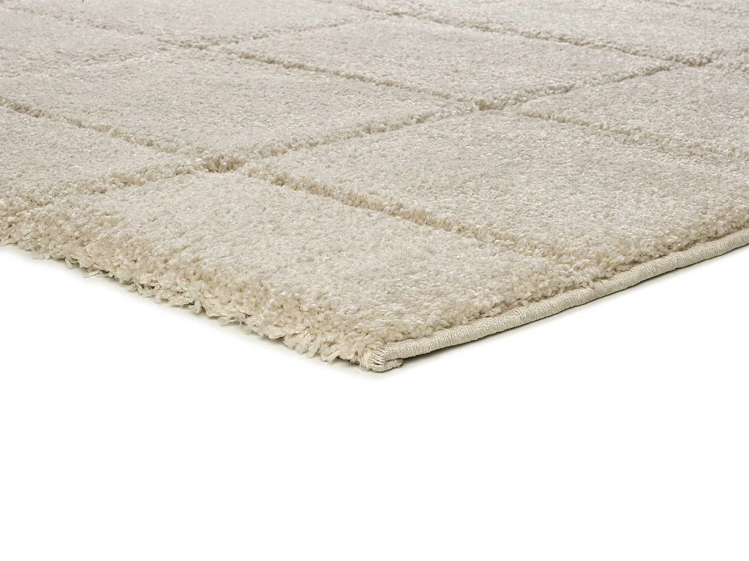 Alfombra interior  - shaggy - blanco - 160 x 230 cm - MOLIER