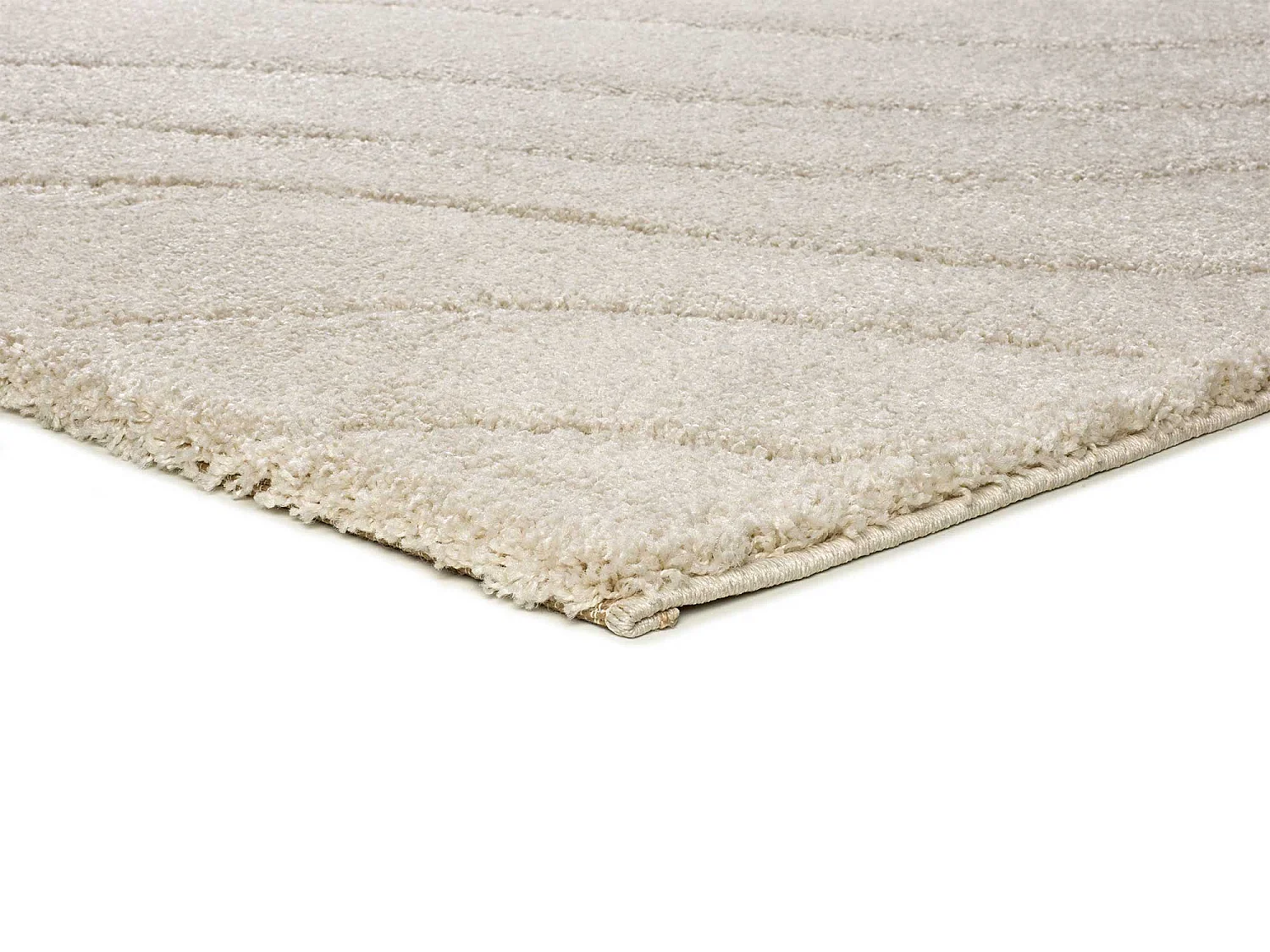 Tapis intérieur - shaggy - blanc - 160 x 230 cm - MOLIER