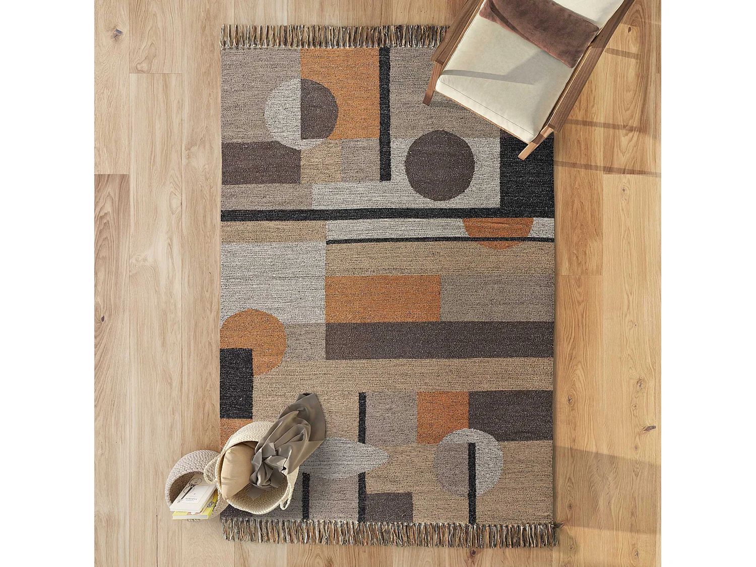 Tappeto interno - etnico - multicolore - 120 x 170 cm - CHANDIA