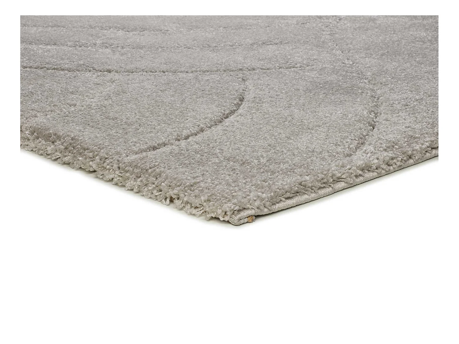 Tappeto interno - shaggy - argento - 60 x 120 cm - MOLIER