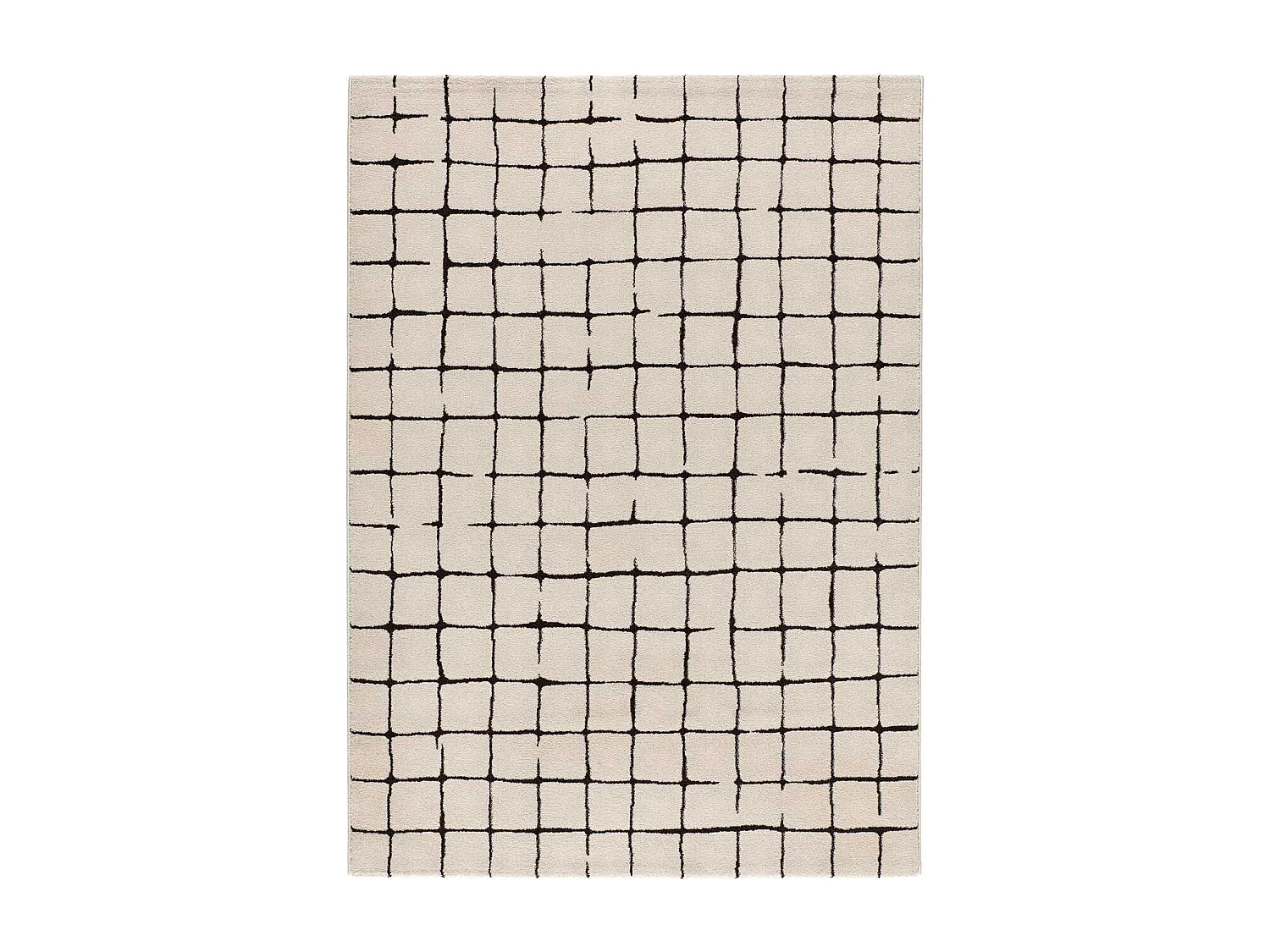 Alfombra interior  - abstracto - blanco - 160 x 230 cm - RETRO