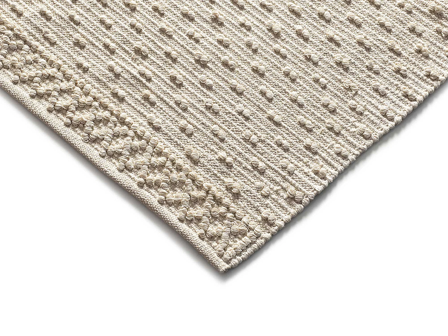 Alfombra interior  - étnico con relieve - crema - 160 x 230 cm - PAMUK