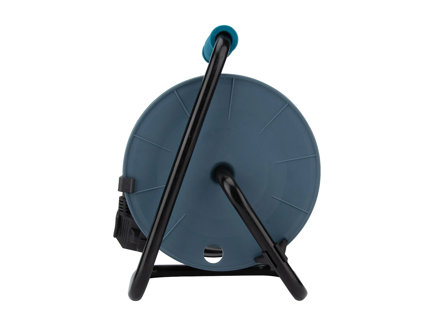 Enrouleur compact 3 prises + 2 USB C/A 12m - Bleu - Zenitech