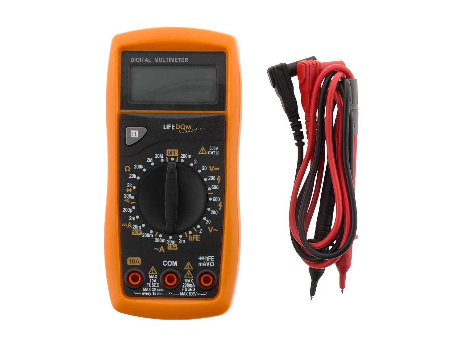 Multimètre antichoc 17 calibres HQ - Zenitech