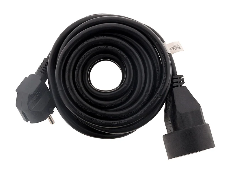 Prolongateur 16A HO5VV-F 3G1,5mm² - Noir 5m - Zenitech