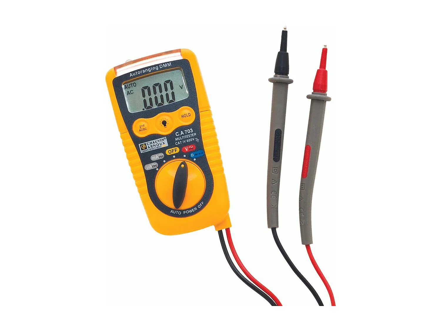 Multímetro e Testador de Bolso 600V com Lanterna Integrada - Chauvin Arnoux