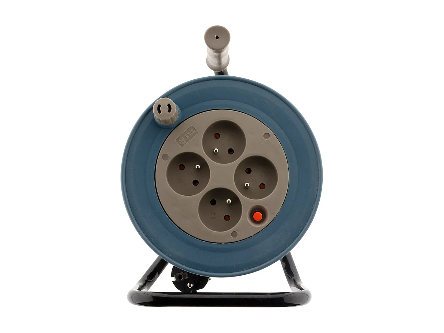 Nawijarka domowa 4 gniazdka 2P+T 15m - Szary Zenitech