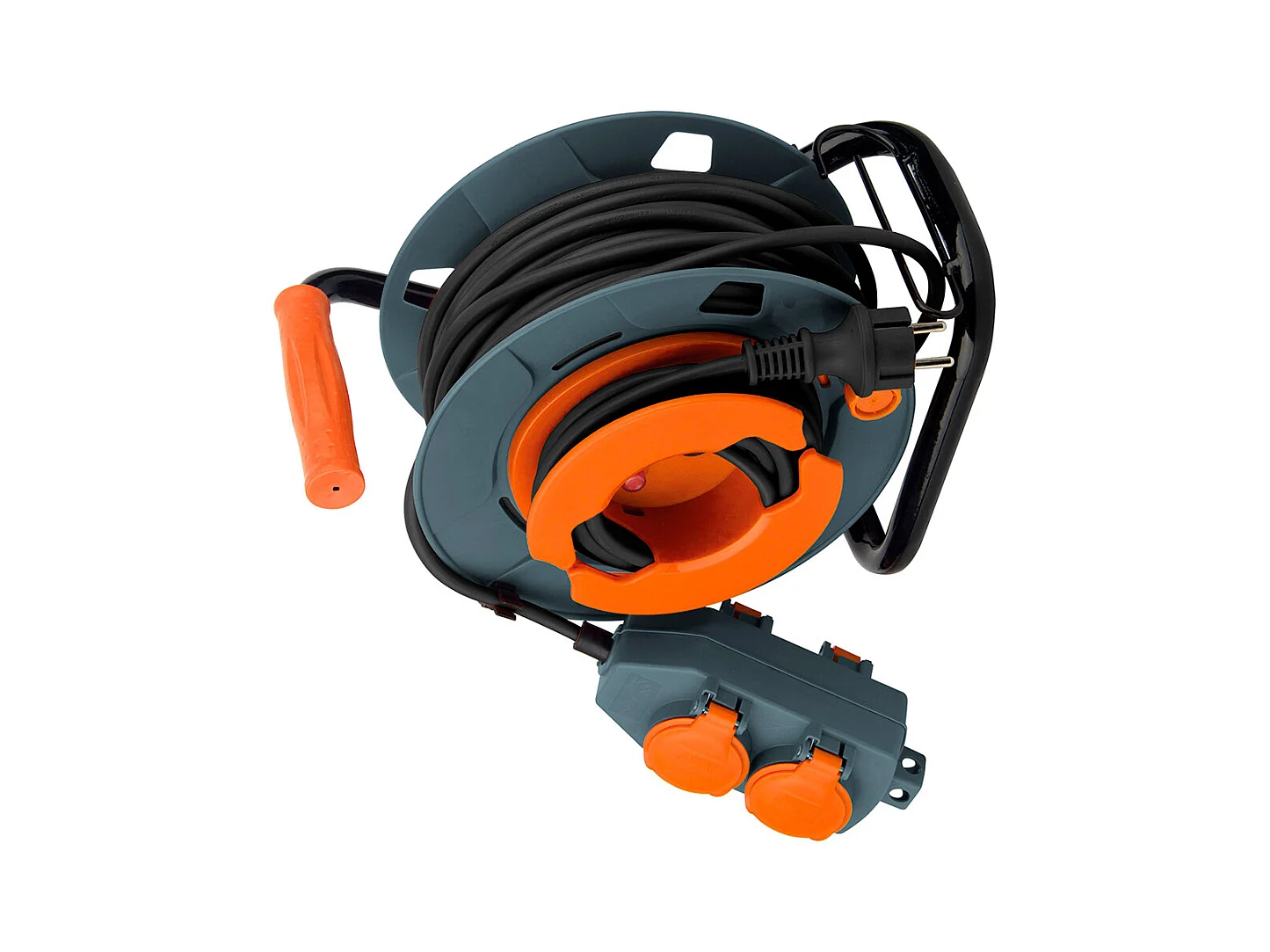 Enrouleur 4 prises déportées 30m - 2P+T 16A - Zenitech