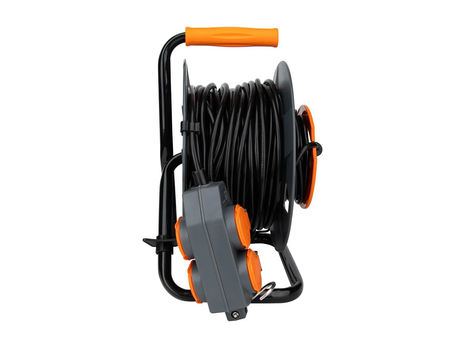 Haspel Doe-Het-Zelf 4 Stopcontacten 16A 30m Zenitech - Groen/Oranje