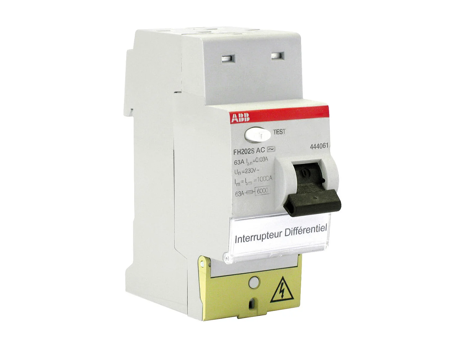 Interrupteur différentiel 63A 30Ma Type AC - ABB