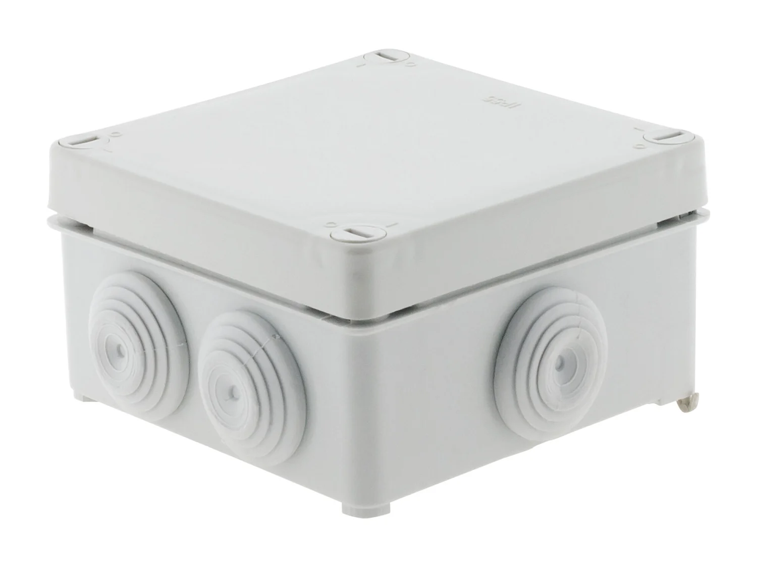 Waterdichte vierkante verdeeldoos 100x100x50 om te schroeven IP55 - Zenitech