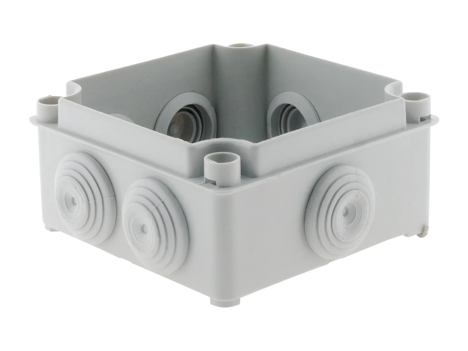 Waterdichte vierkante verdeeldoos 100x100x50 om te schroeven IP55 - Zenitech