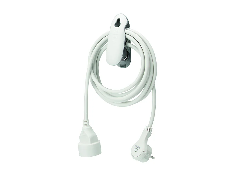 Rallonge 3m avec pince - Blanc - Watt and Co