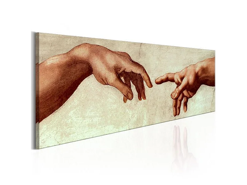 Tableau Peinture religieuse God's Finger 150x50 cm