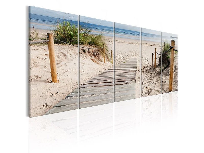 Tableau Beach After Rain 200x80 cm