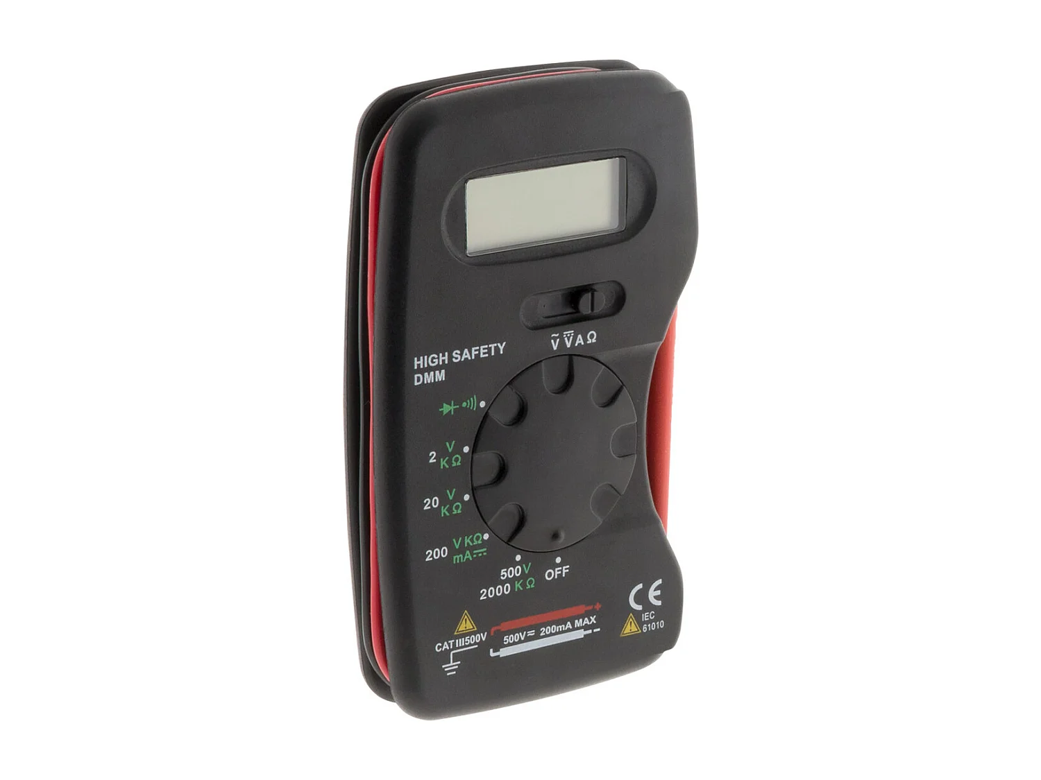 Multimètre de poche 13 calibres + housse - Zenitech