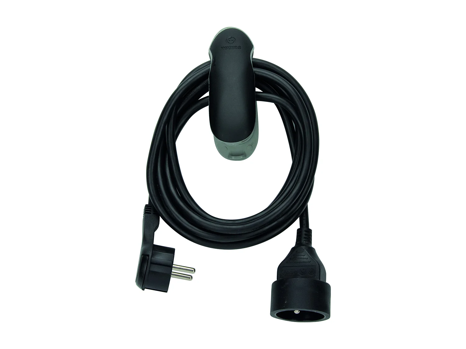 Rallonge 3m noire avec pince - Watt and Co