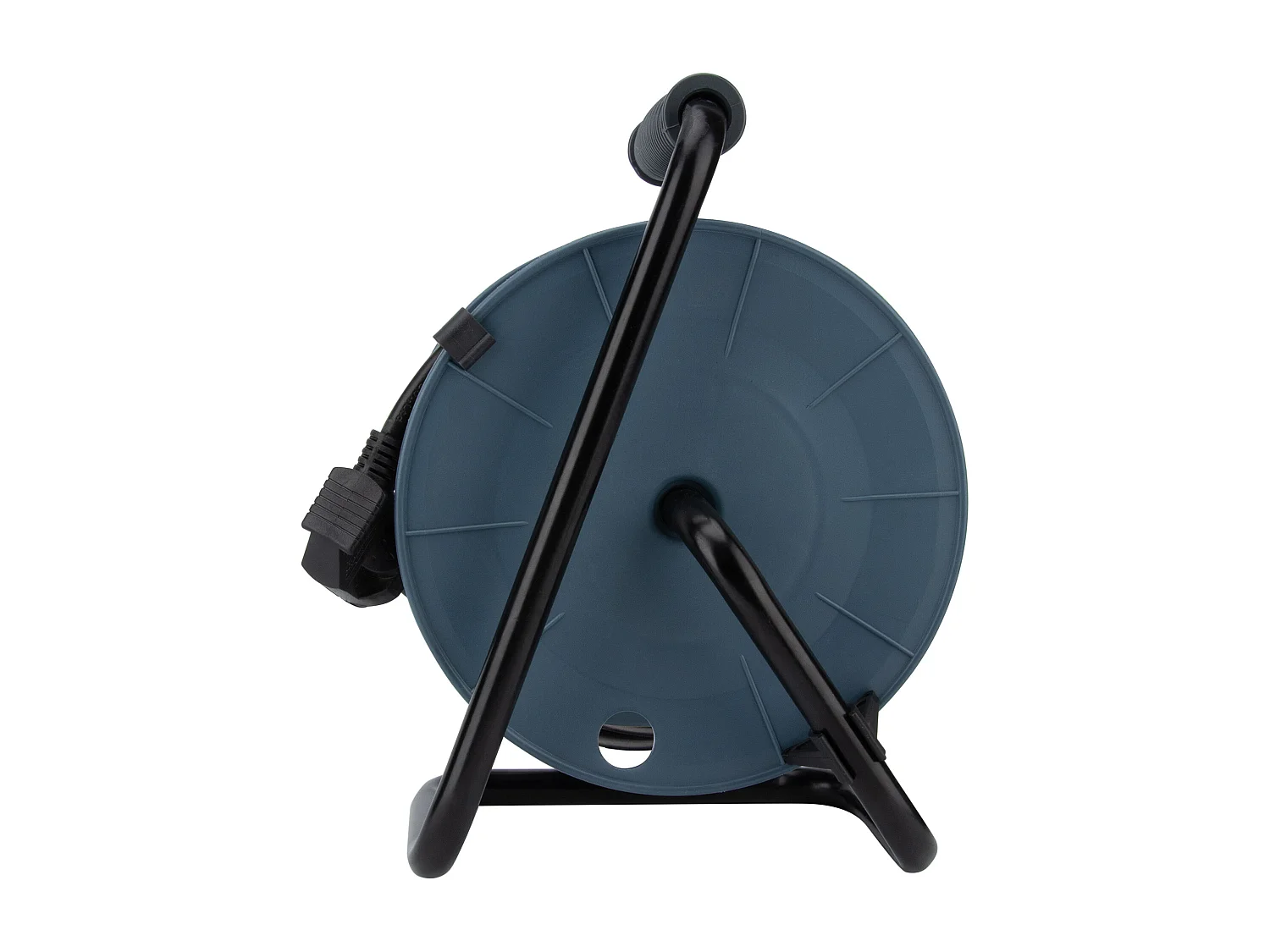 Enrouleur compact 3 prises + 2 USB C/A 12m - Gris - Zenitech