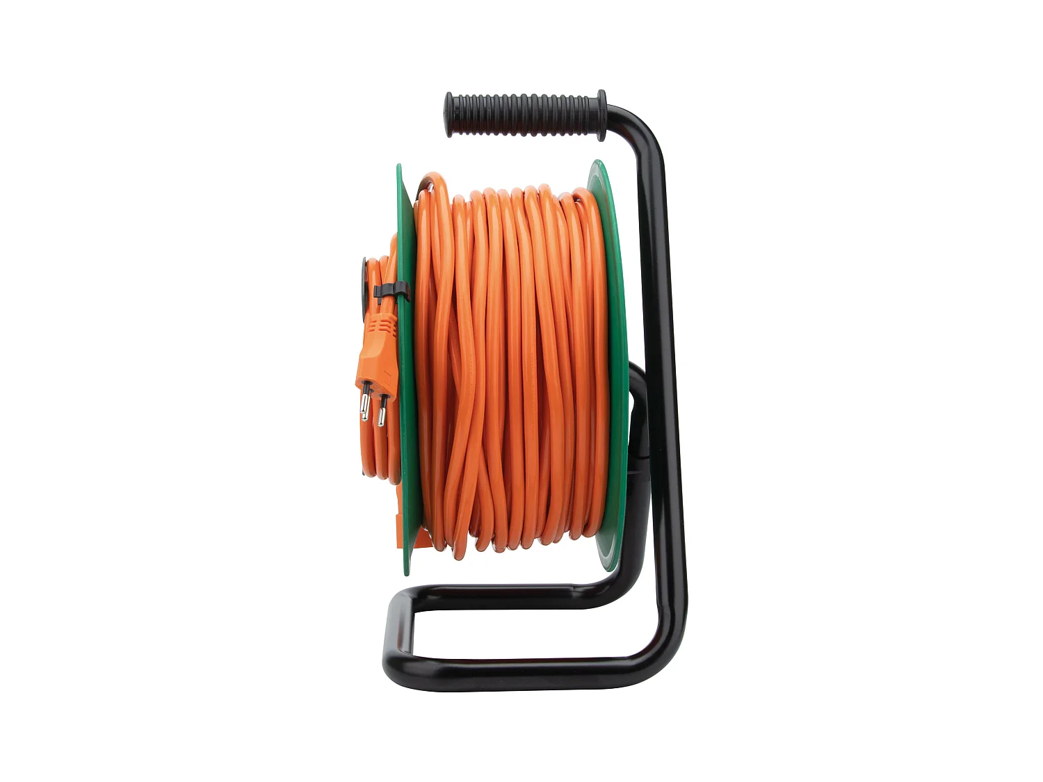 Enrouleur de jardin suisse T12/T13 50m - Orange/Vert - Zenitech