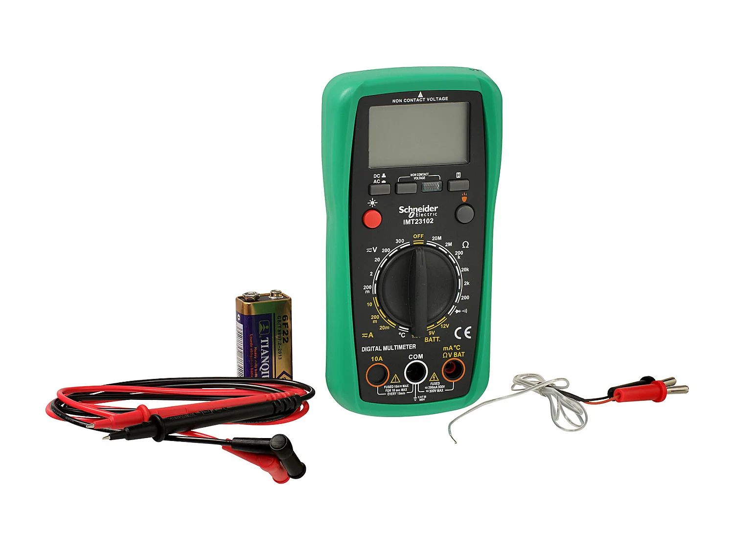 Multimètre numérique Cat III (300V) écran LCD - Schneider