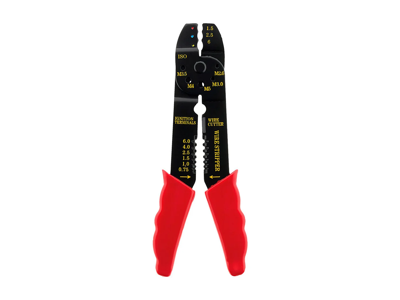 Pince à sertir les cosses + dénudage avec gabarit - Zenitech