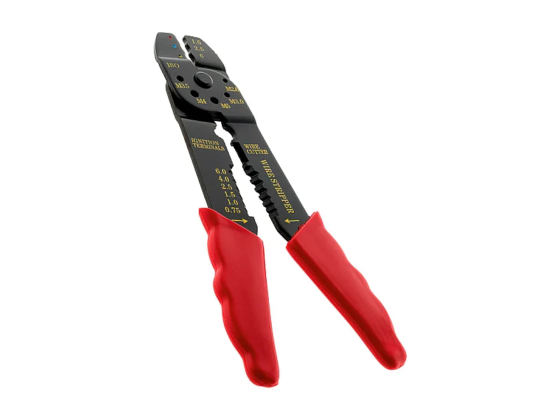 Alicates para crimpar terminales + pelacables con plantilla - Zenitech