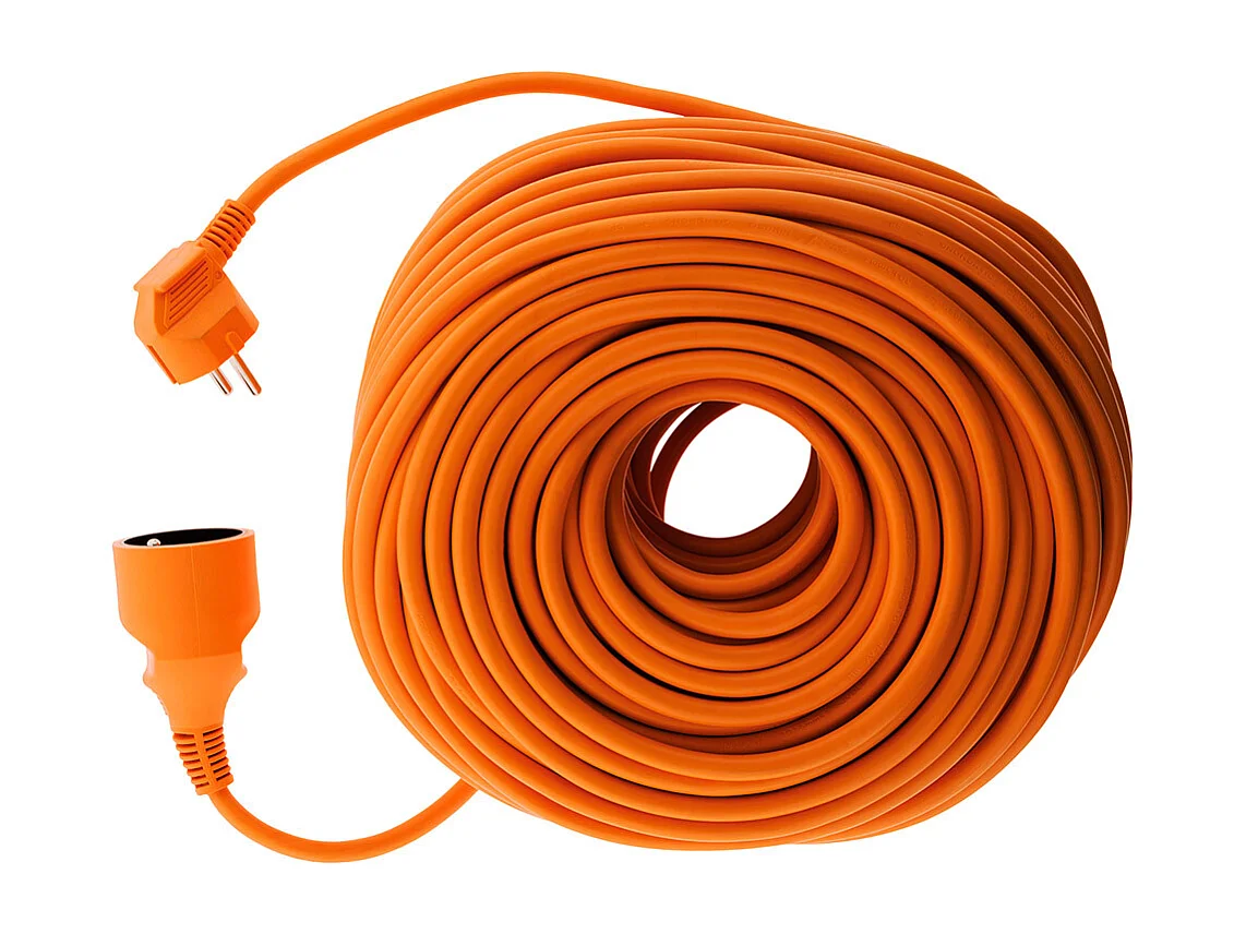 Prolongateur jardin 16A HO5VV-F 3G1,5mm² 2P+T 45m - orange - Zenitech