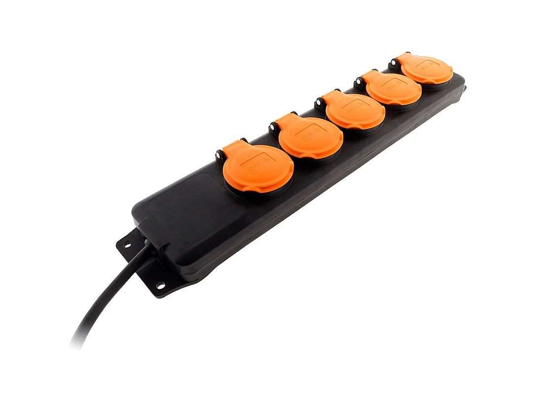 Bloc étanche 5 prises 16A 2P+T + clapets - Zenitech