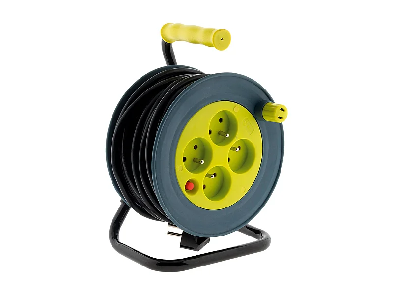 Zwijacz Domowy 4 Gniazdka 2P+T - 15m Żółty Zenitech