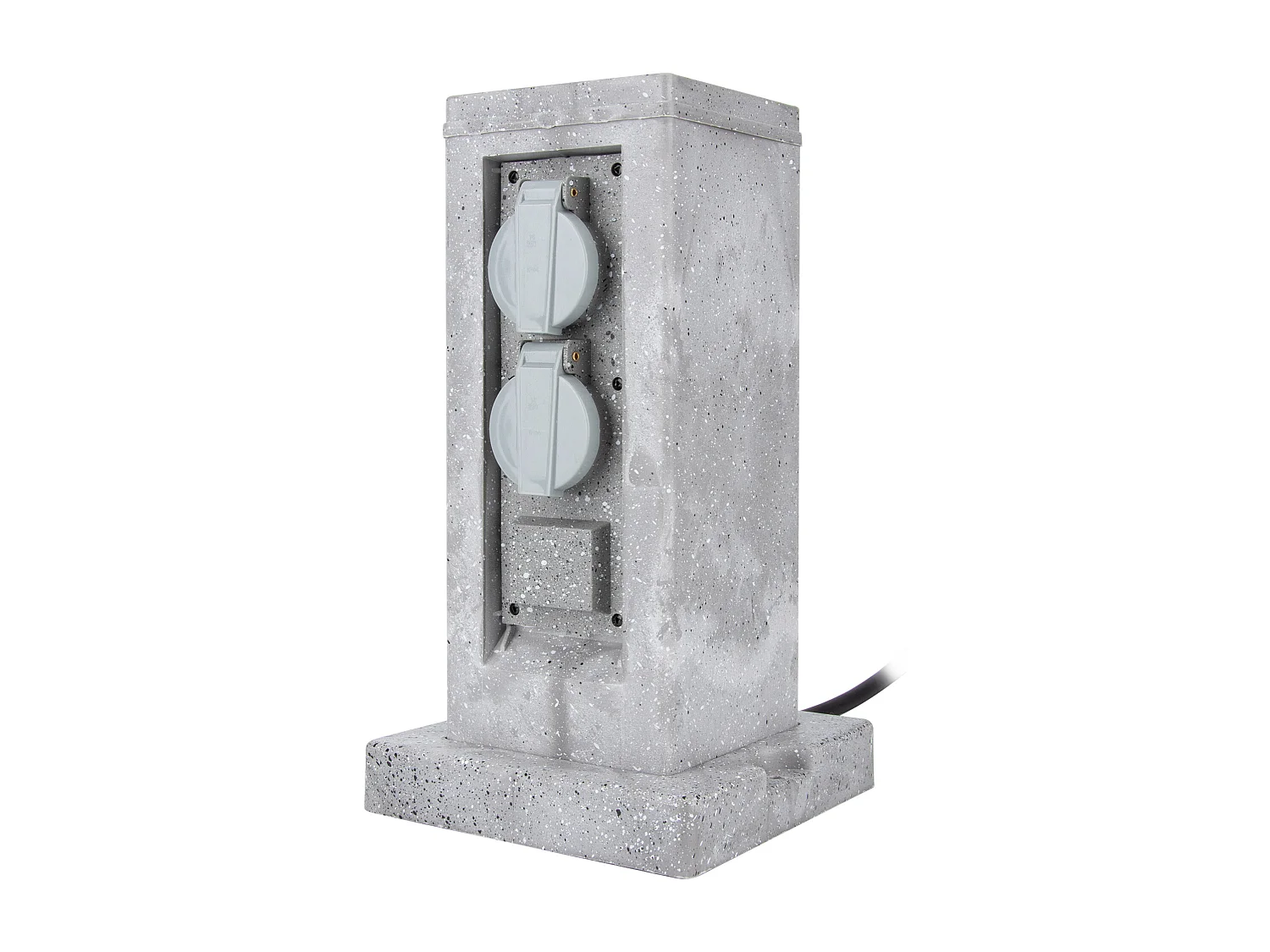 Borne pierre 2x16A + programmateur 5m - Gris - Zenitech