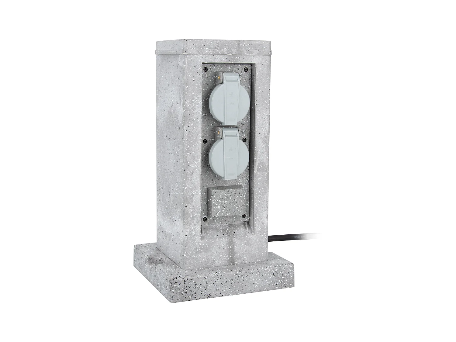 Borne pierre 2x16A + programmateur 5m - Gris - Zenitech