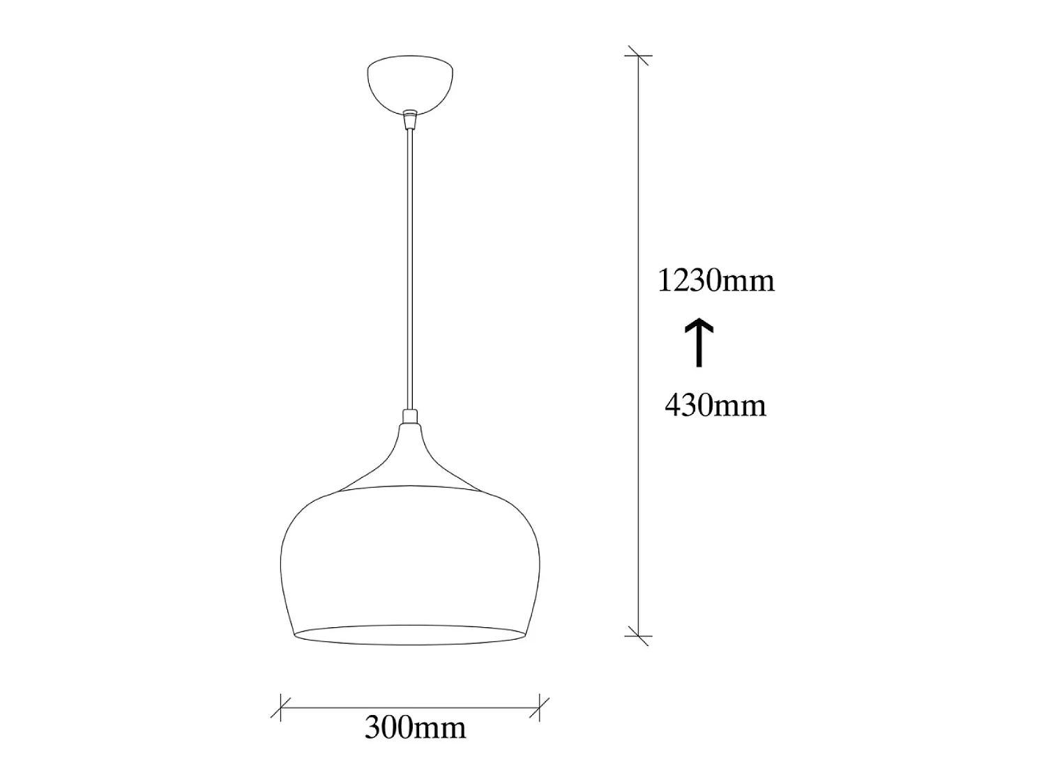 Gouden metalen hanglamp CAMILLE Modern en Elegant