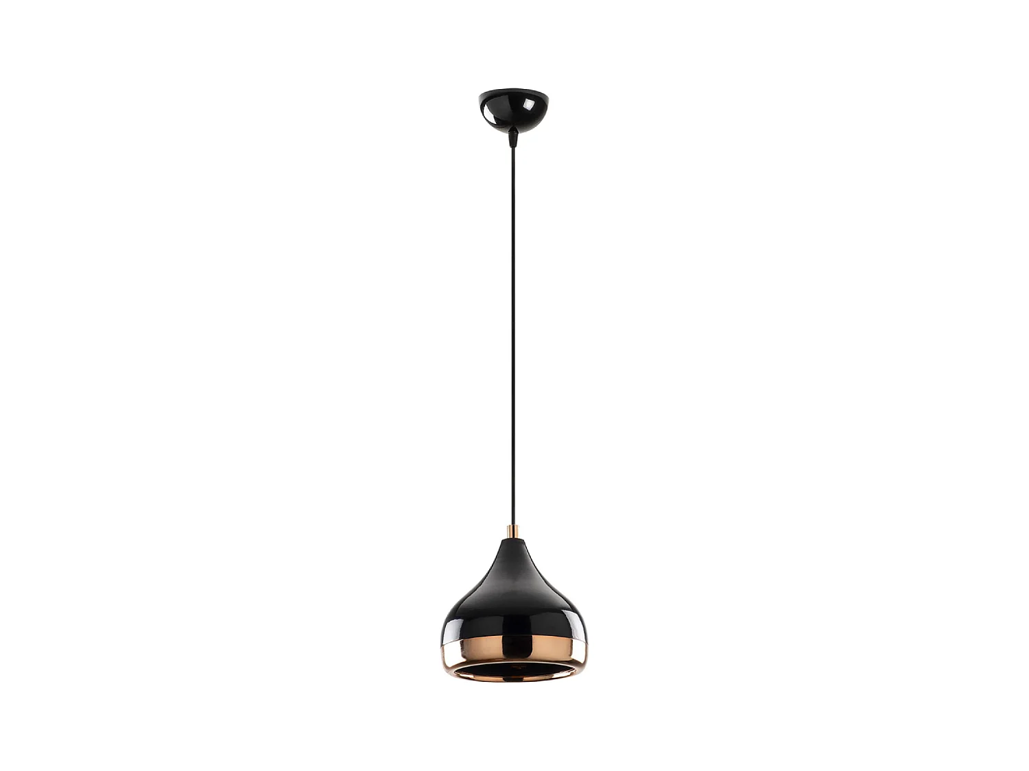 Suspension filaire noire et cuivrée MAYA