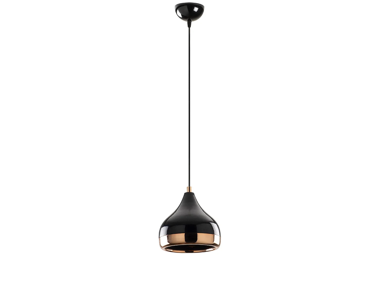 Suspension filaire noire et cuivrée MAYA