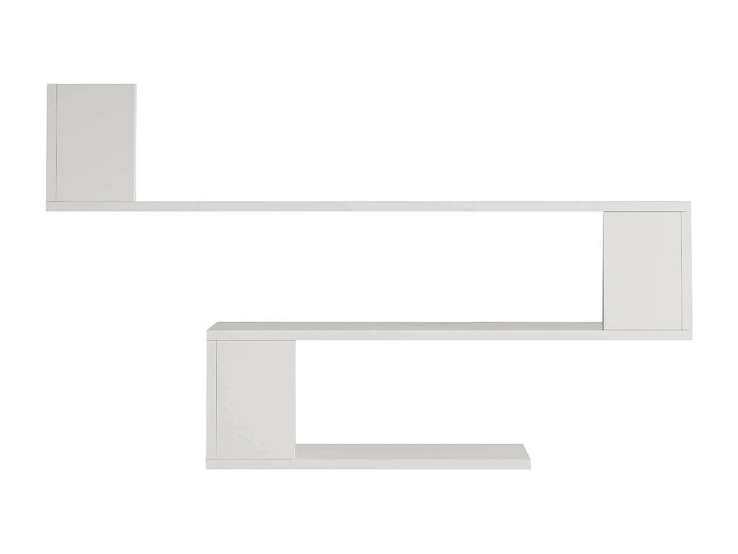 Prateleira Rebecca Mobili Limba 71,5x120x14,5 Aglomerado Branco Moderno