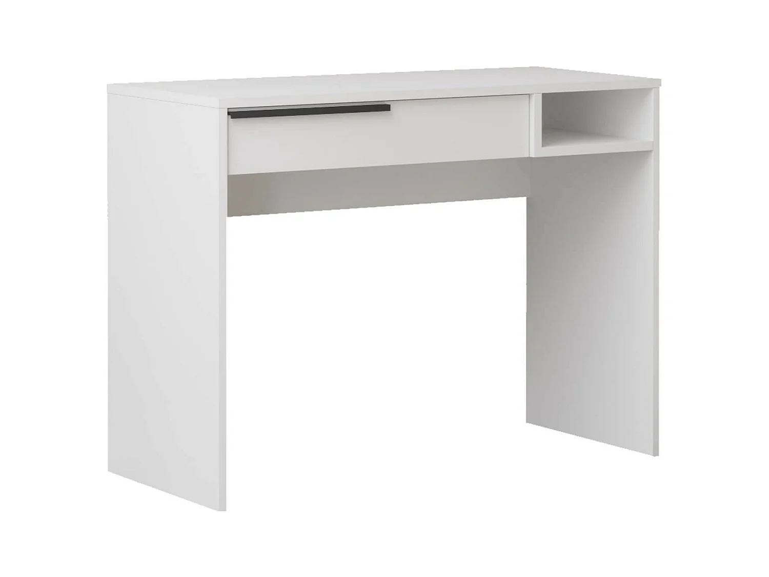 Secretária Rebecca Mobili Boyum 75x100x44,5 Aglomerado Ferro Branco Moderno