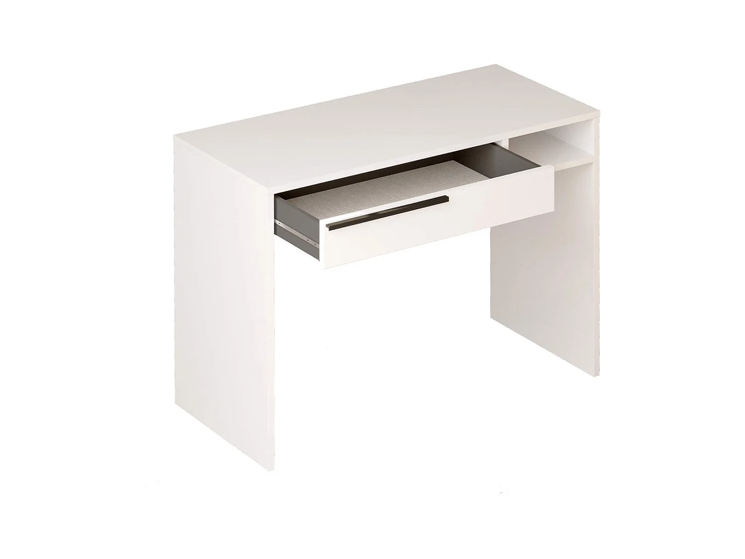 Secretária Rebecca Mobili Boyum 75x100x44,5 Aglomerado Ferro Branco Moderno