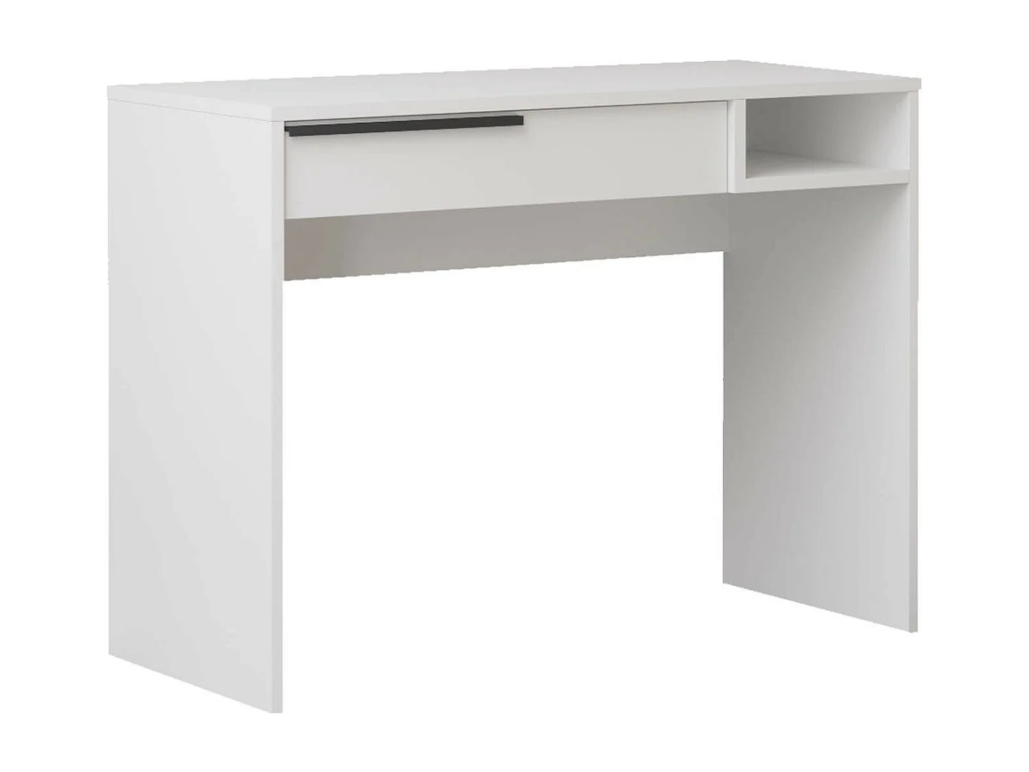 Secretária Rebecca Mobili Boyum 75x100x44,5 Aglomerado Ferro Branco Moderno