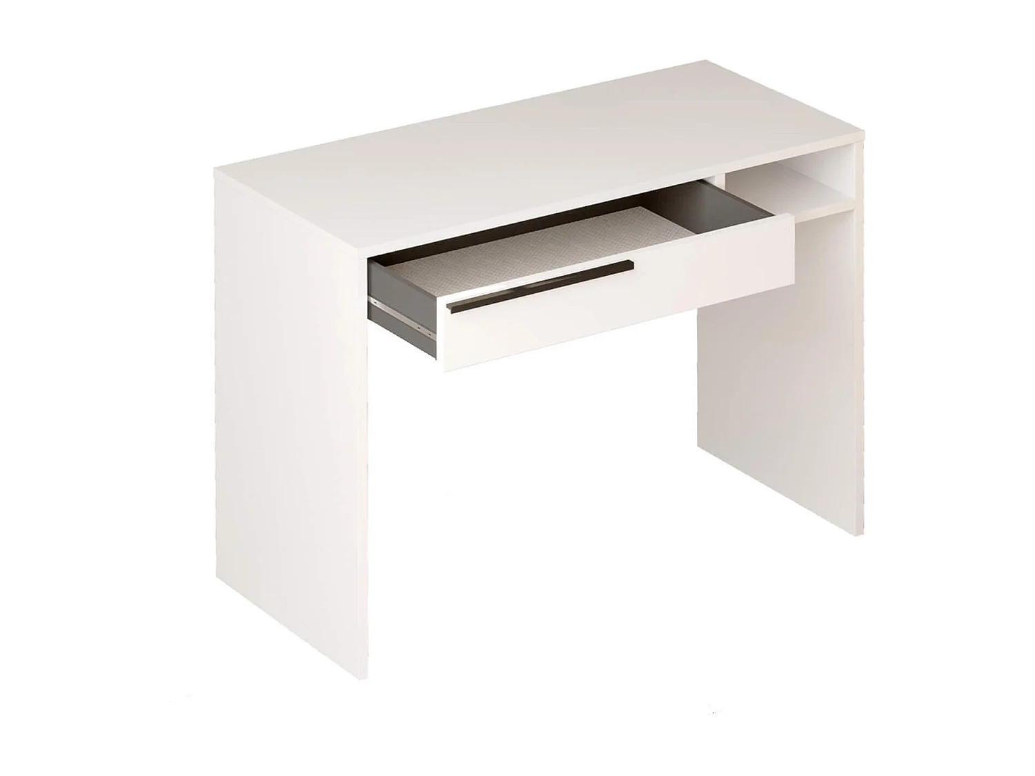 Secretária Rebecca Mobili Boyum 75x100x44,5 Aglomerado Ferro Branco Moderno