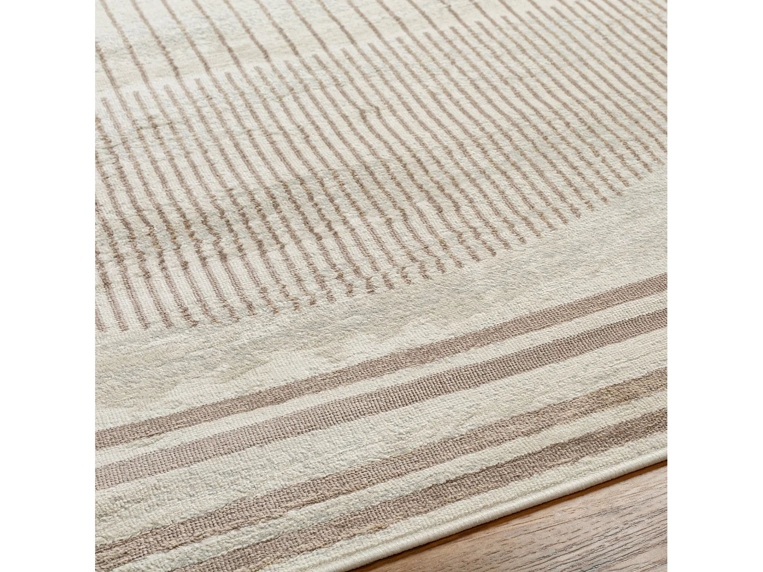 Tapis de Couloir Scandinave Moderne - Brun/Ivoire - 80x220cm - ENSO