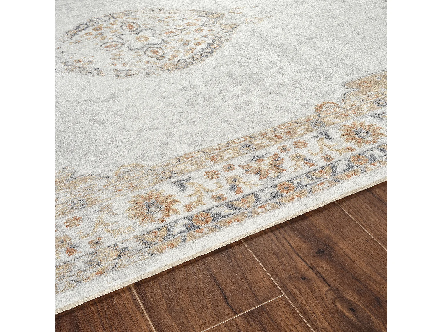 Alfombra Vintage Lavable - Multicolor/Marrón - 160x213cm - DEEPIKA