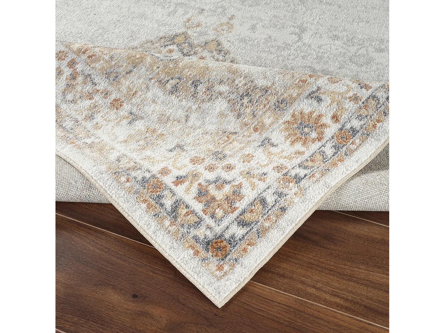 Alfombra Vintage Lavable - Multicolor/Marrón - 160x213cm - DEEPIKA