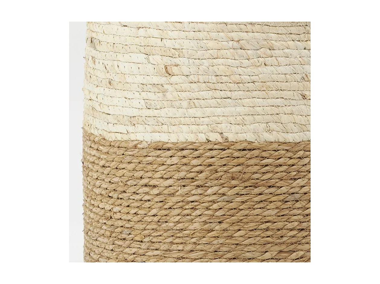 Pouf en jute et maïs naturel